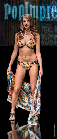 Art Couture Swimwear "Sunflower Girl" - two pieces