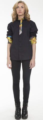 Slashed Placket Button-Down - SOLD, To order new $2,000